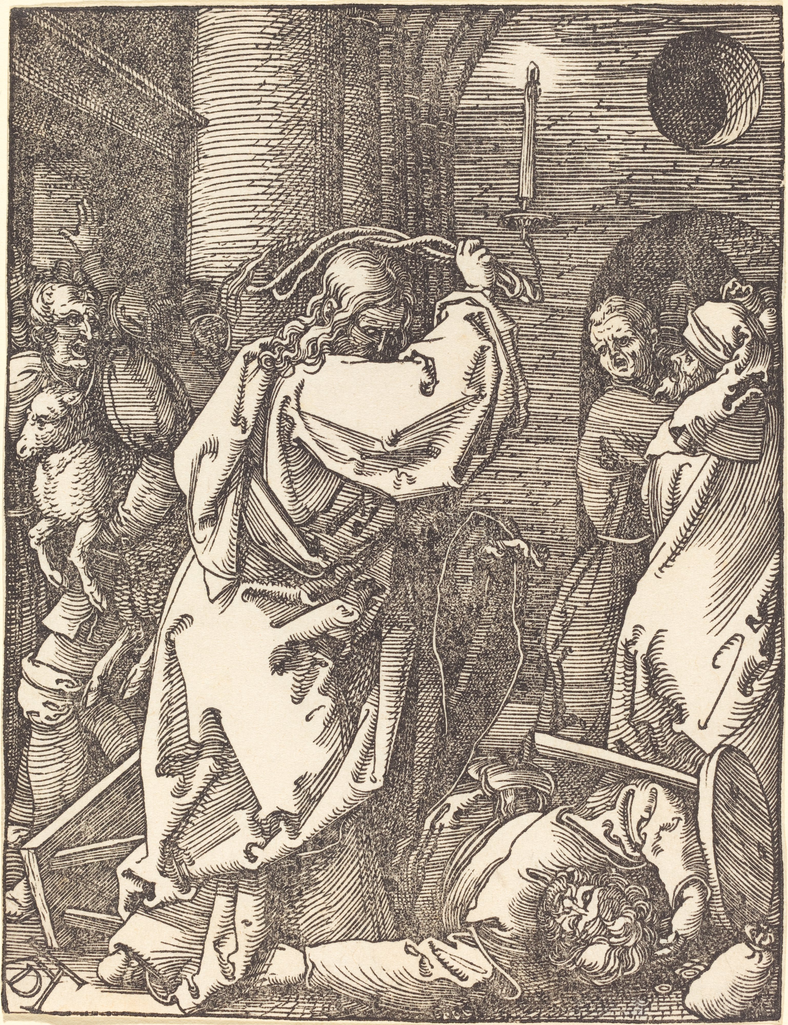 Christ Expelling the Moneylenders from the Temple, Albrecht Dürer
